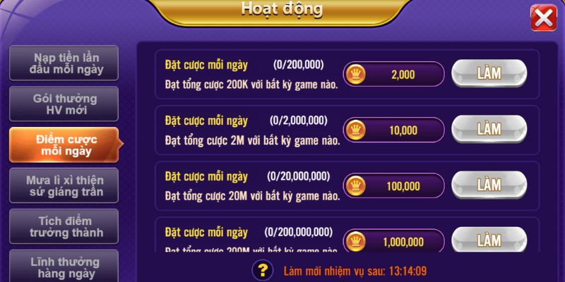 Điểm qua TOP ưu đãi khuyến mãi hấp dẫn tại 68 Game Bài 