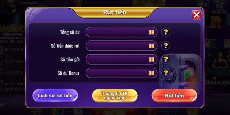 Rút tiền 68 Game Bài được áp dụng theo quy trình chi tiết từng phương thức 