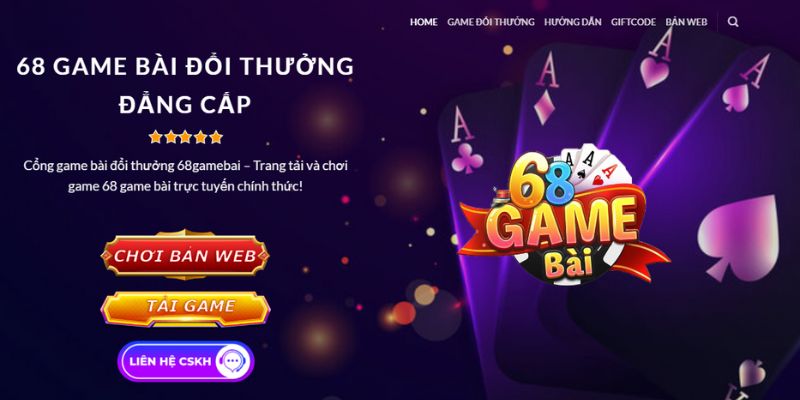 App 68 Game Bài hạn chế vấn đề chặn link truy cập 