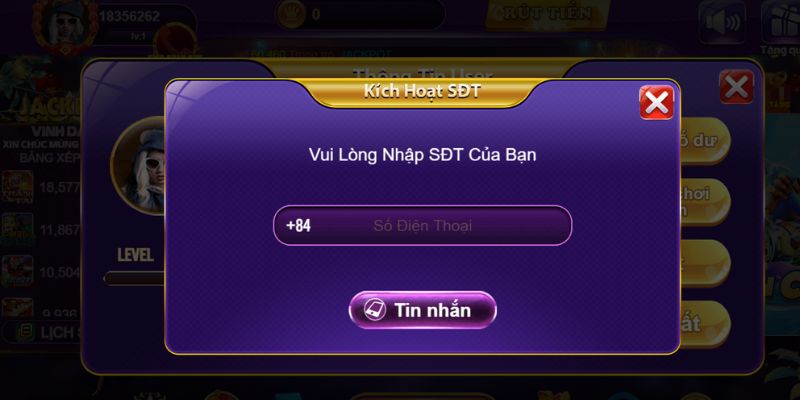 Thành viên có thể tạo tài khoản 68 game bài bằng số điện thoại và facebook